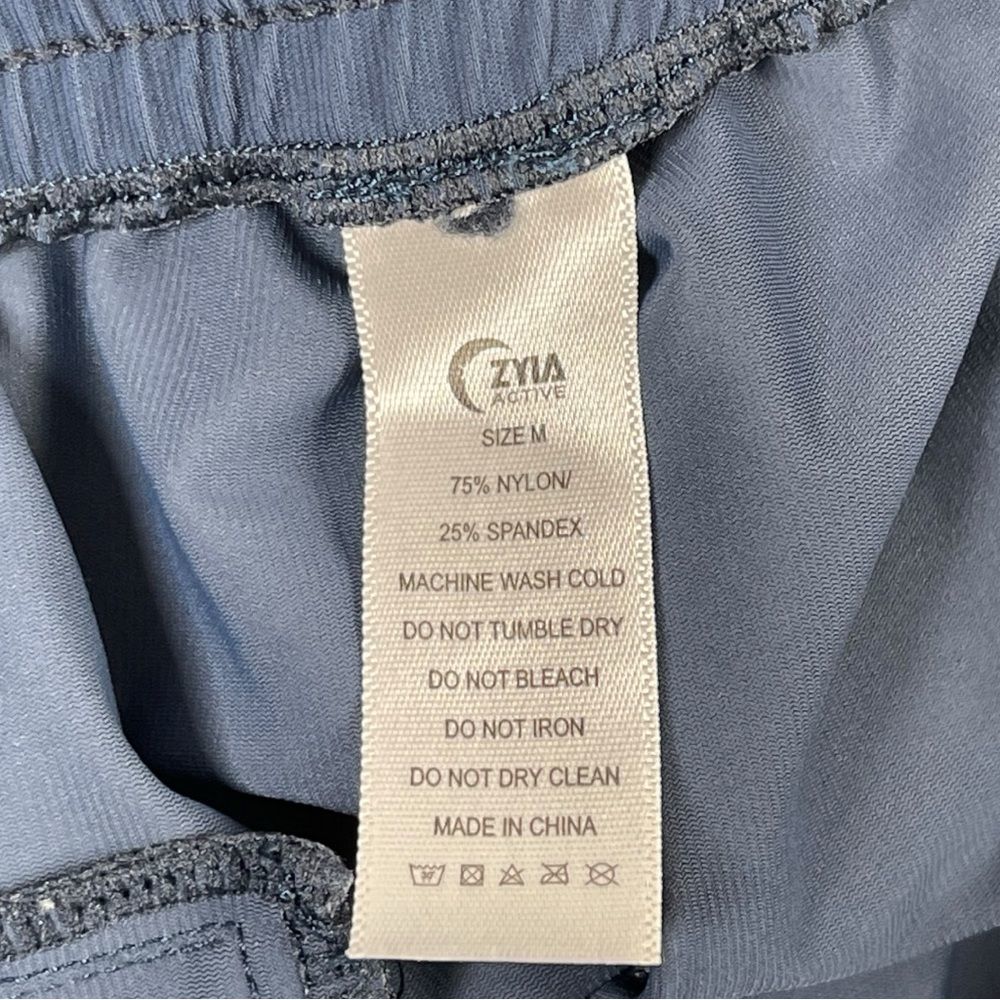 Zyia Active Everywhere Drawstring Athletic Pants in Navy Blue Size Medium - Picture 4 of 9
